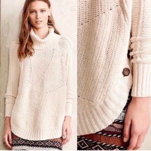 Anthropologie cream only carousel swirl pullover